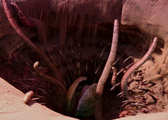 Сарлакк в яме Каркуна на Татуине. Кадр из фильма "Звездные войны.