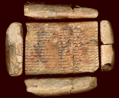 Вавилонская глиняная табличка, созданная 3700 лет назад