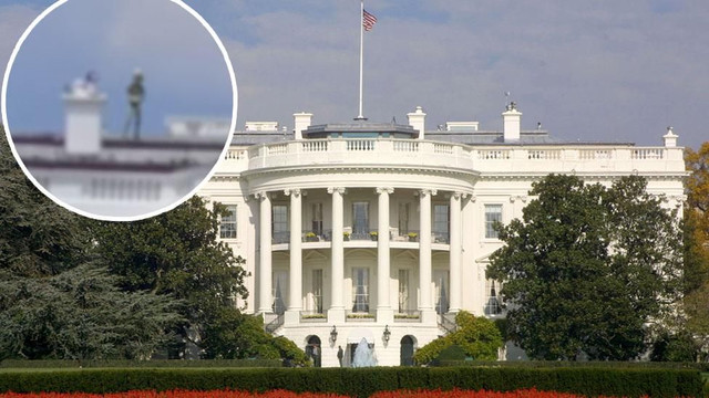 Видео с пришельцем на крыше Белого дома вызвало в Сети бурные обсужден