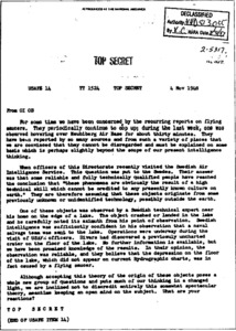 1948 Top Secret USAF UFO extraterrestrial document