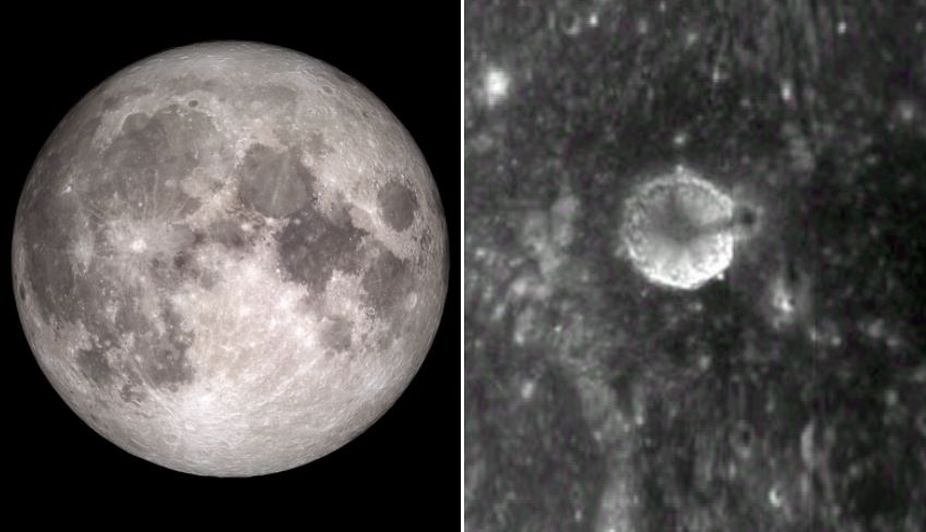 Структура "искусственного шпиля" высотой в три мили обнаружена на поверхности Луны