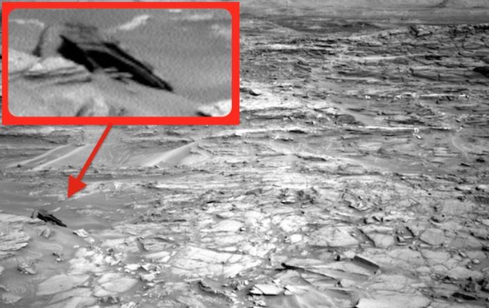 Обломки "инопланетного корабля" были обнаружены исследователем на Марсе