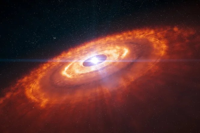 В протопланетном диске Солнечной системы мог существовать огромный разрыв