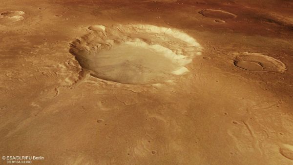 Объяснена неправильная форма кратеров на Марсе