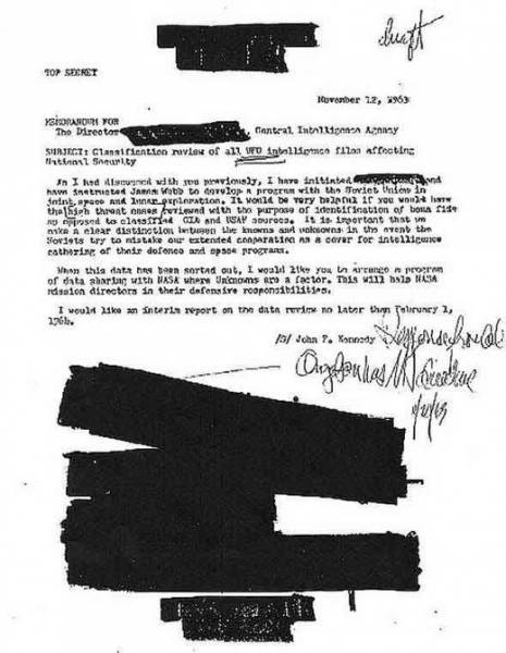 Джон Ф. Кеннеди был убит после того, как потребовал у ЦРУ ответ об НЛО