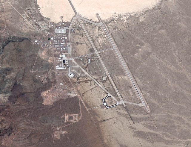 Рассекреченное Пентагоном изображение «Зоны 51», полученное со спутник