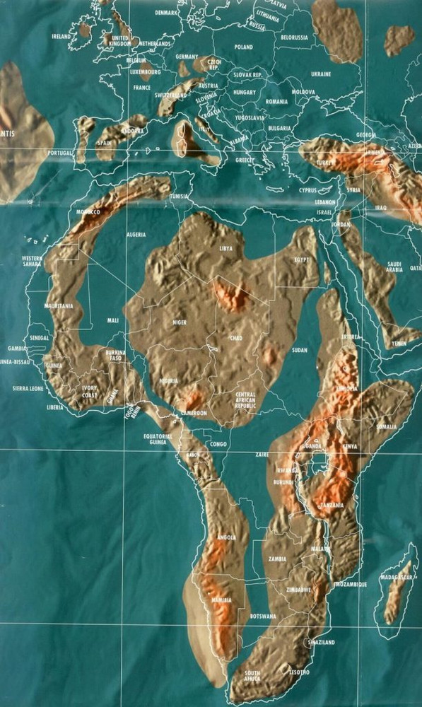 Будущая карта Африки по Гордону-Майклу Скаллиону, Институт Матрицы