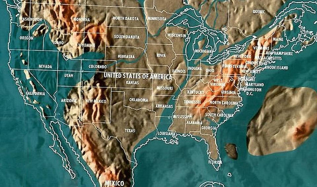 Будущая карта Соединенных Штатов от Гордона-Майкла Скаллиона
