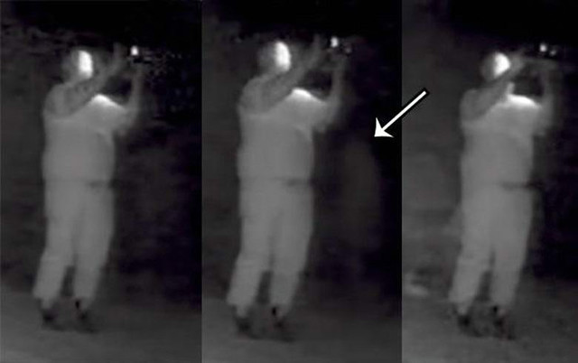 Кладбищенский призрак попал в объектив камеры