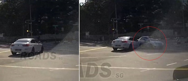 В Сингапуре на видео попал автомобиль-призрак