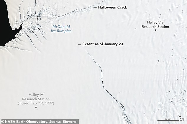 ледник, трещина, Антарктида