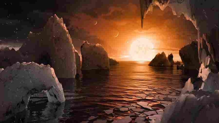 Поверхность одной из планет системы TRAPPIST-1 Ufospace.net