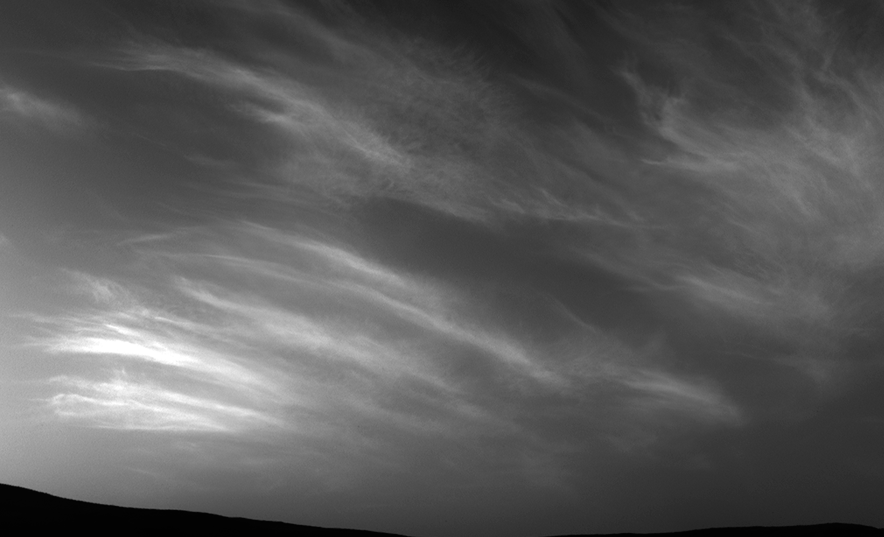 Ледяные облака в марсианском небе