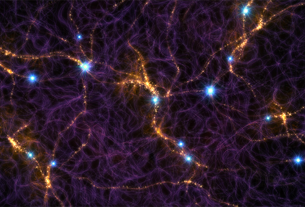Крупномасштабная структура Вселенной с источниками быстрых радиовсплес