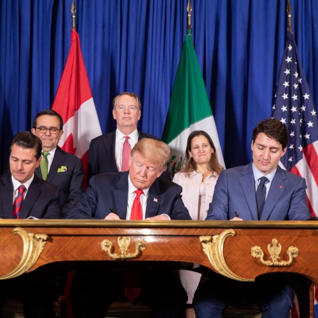 Подписание Соглашения о свободной торговле между США, Мексикой и Канад