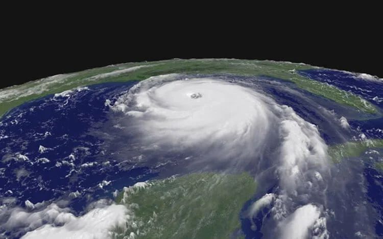 Уникальные кадры формирования урагана «Катрина»