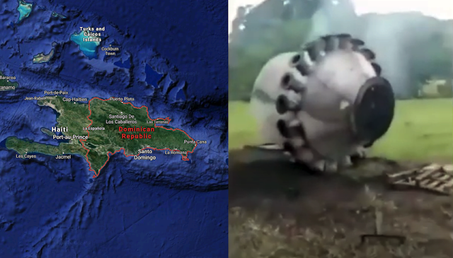 Конспирология, На Гаити упал с МКС сломавшийся унитаз
