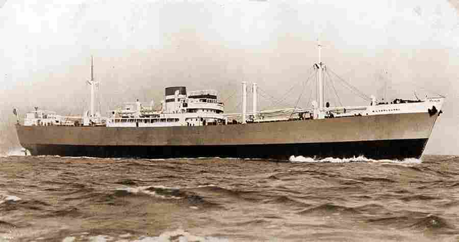 Первая жертва U 486, пароход «Сильверлаурель». Все 65 человек, находив