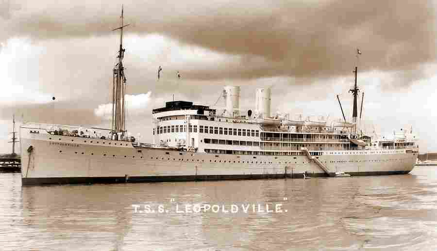Бельгийский пассажирский лайнер «Леопольдвилль» в довоенной светлой ок
