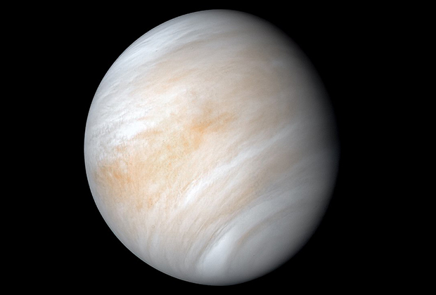PIA23791: Contrast-enhanced false color view of Venus from Mariner 10