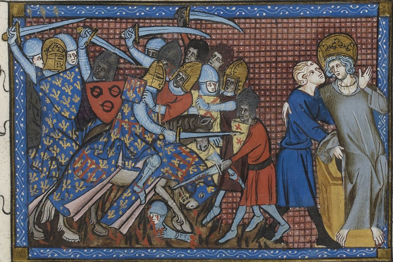 Битва при Эль-Мансуре, изображенная на картине Гийома Сен-Патюса
