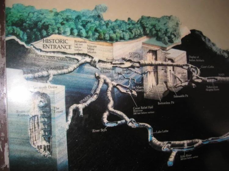 Часть карты мамонтовой пещеры. Ее 3D-модель можно посмотреть по этой