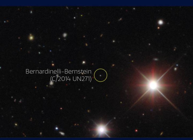 Комету-монстра нашли недавно на снимке, сделанном в 2014 году.