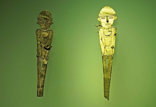 Золотые антропоморфные фигурки цивилизации чибча