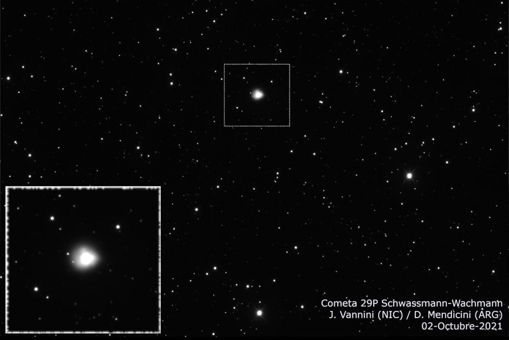 Таинственная вспышка замечена на комете Швассмана-Вахмана