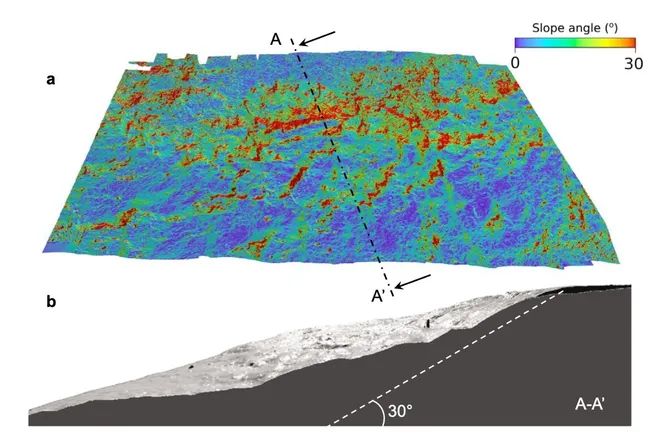 Топографическая 3D-модель восточного склона перевала Дятлова