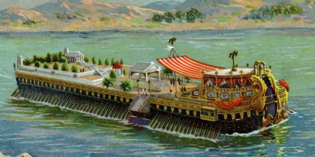 Гигантские суда Калигулы на озере Неми
