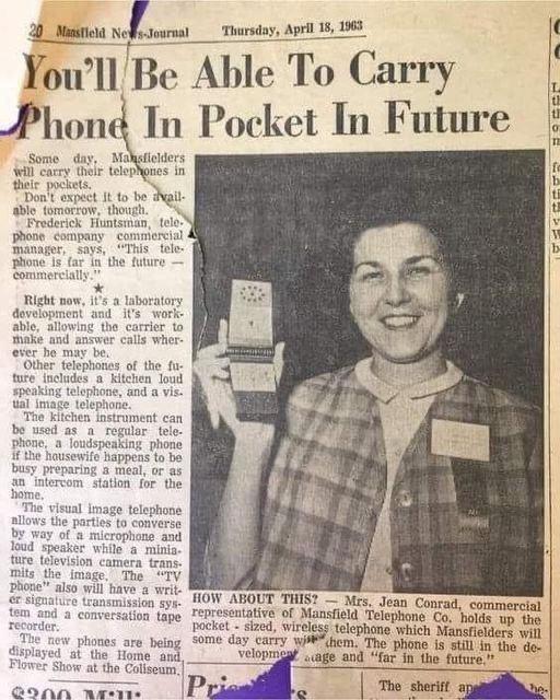 В газете 1963 года найден сбывшийся прогноз