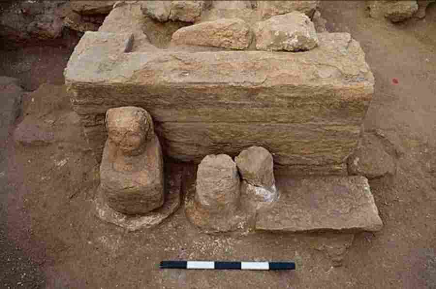 Кубические статуэтки раскопанного храма не очень похожи на традиционны