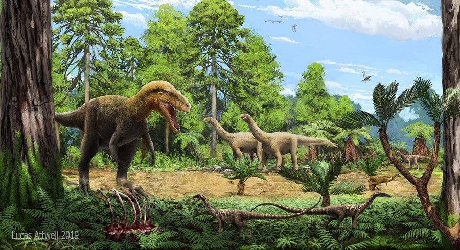 Уже в раннем юрском периоде динозавры стали доминирующими хищными
