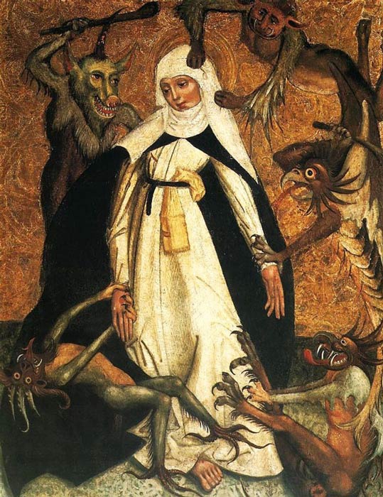 Эрмина де Реймс страдала от видений и встреч с демонами.