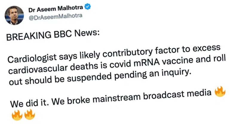 Известный кардиолог призывает к приостановке вакцин с мРНК во время