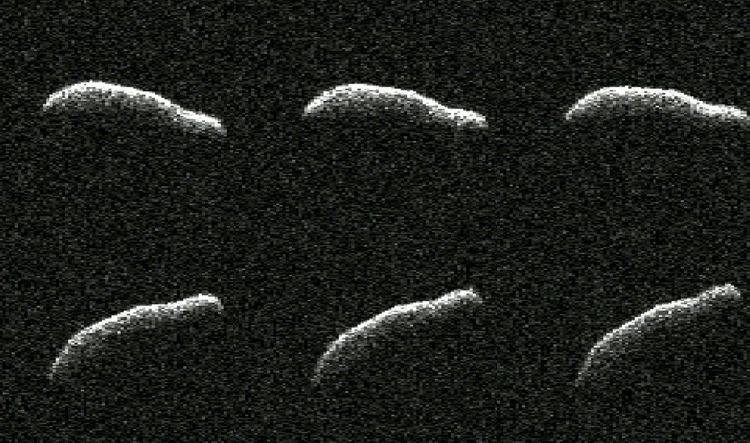 Радарные изображения объекта 2011 AG5