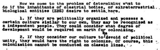 Часть доклада Оппенгеймера и Эйнштейна 1947 года.