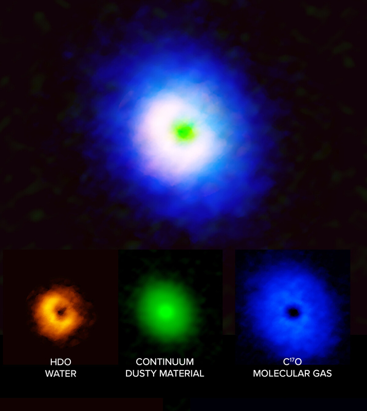 Изображения диска вокруг звезды V883 Ориона