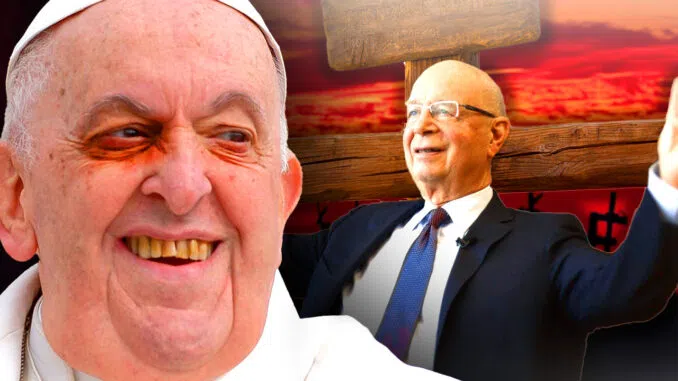Папа Франциск заявил, что Клаус Шваб "важнее" Иисуса Христа