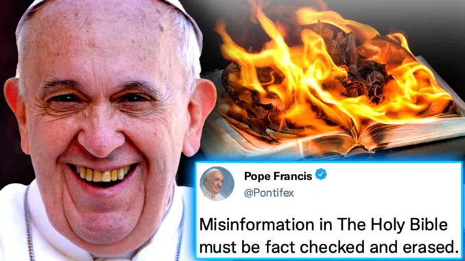 Папа Франциск переписывает Библию?