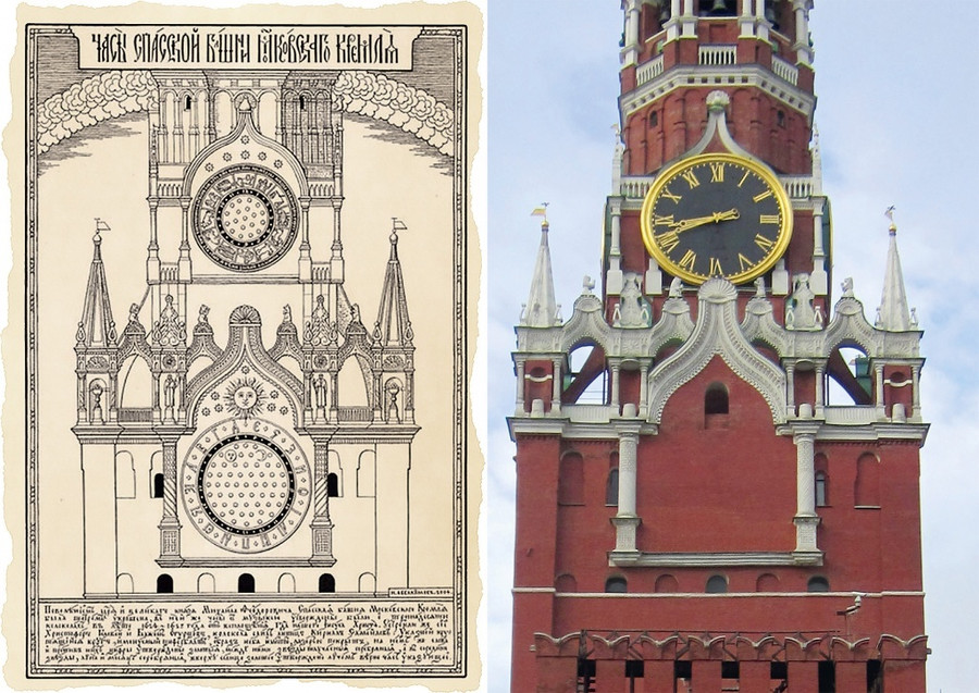 Семнадцатичасовые часы на Спасской башне Кремля - загадка, которая до