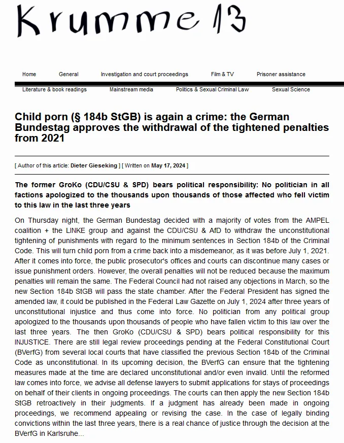 Наша ценность «потрясающая» ВЭФ: Германия декриминализирует детскую порнографию