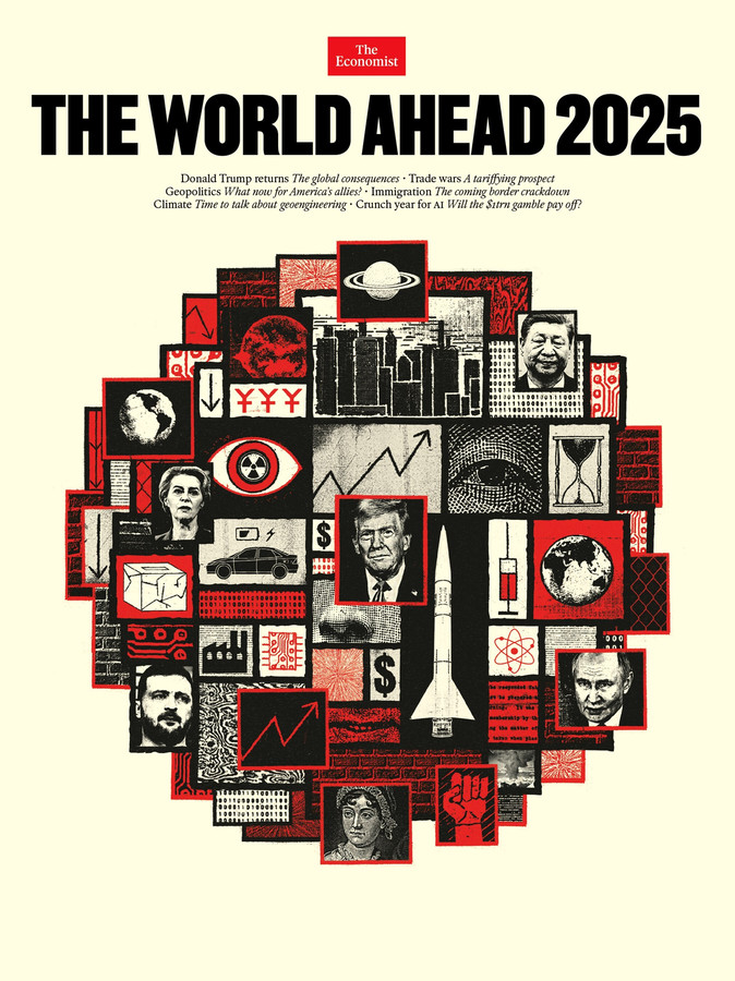 Обложка The Economist 2025: Символы и Глобальные Темы