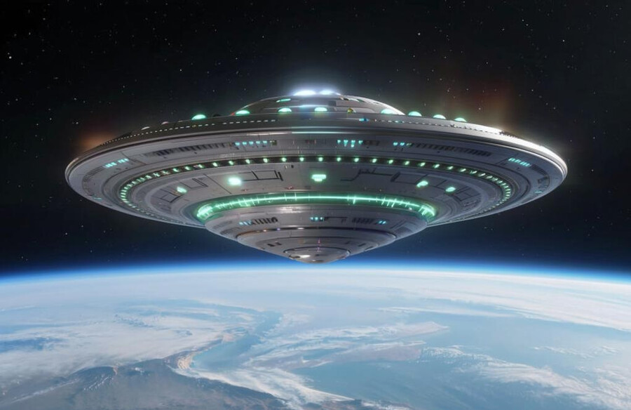 Неопознанный летающий объект над Землёй