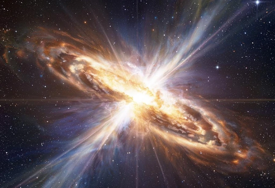 Свет квазара через ALMA: следы CMB