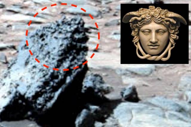 Уфолог обнаружил на Марсе барельеф с лицом Медузы Горгоны