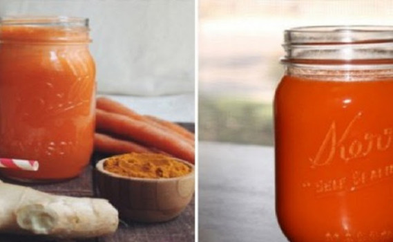 Этот имбирно-морковный сок с куркумой прибавит здоровья