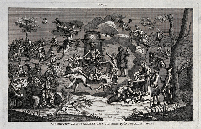 Шабаш ведьм с участием дьявола (худ. Бартоломеус Спрангер, XVI век)