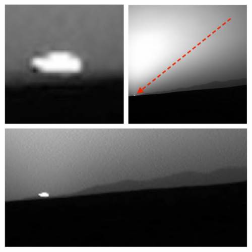 Светящийся диск замечен марсоходом НАСА foto1